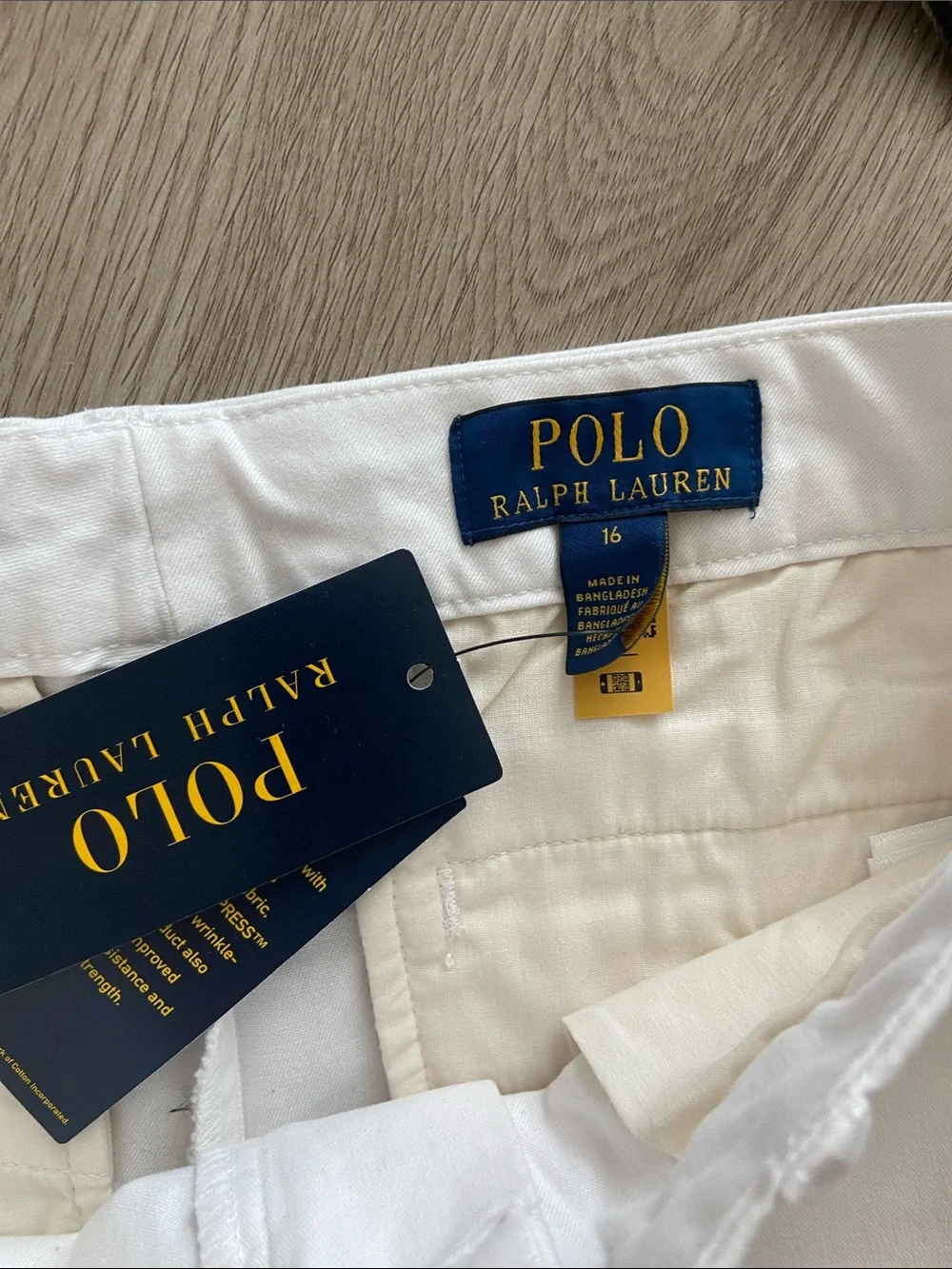 Ralph Lauren White boys Cotton Chinos